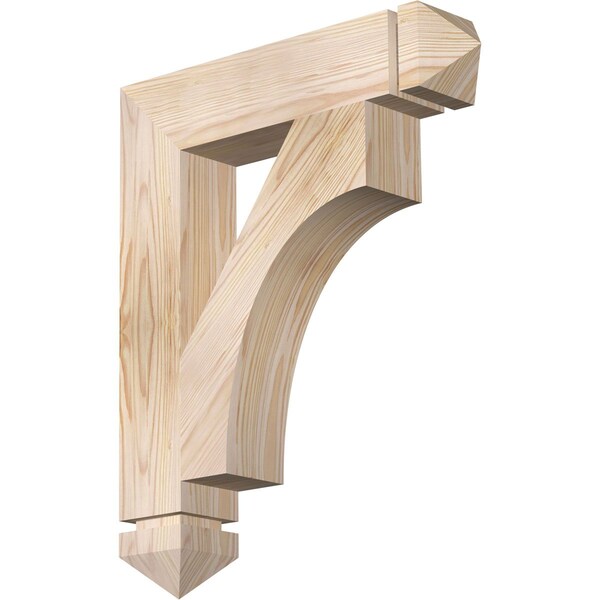 Ekena Millwork Westlake Arts & Crafts Smooth Bracket, Douglas Fir, 3 1/2"W x 18"D x 22"H BKT04X18X22WTL03SDF - main